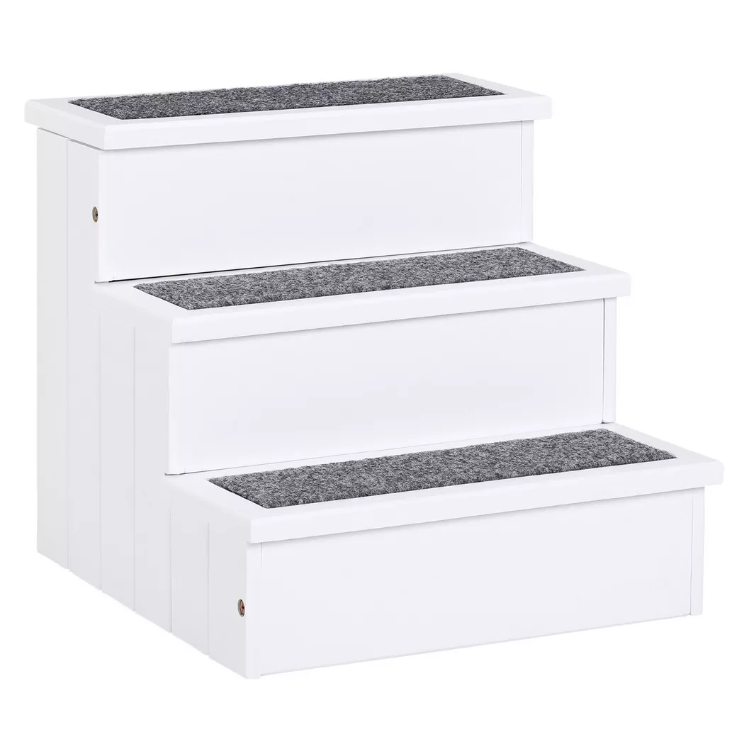 PawHut - Hundetreppe, One Size, Weiss