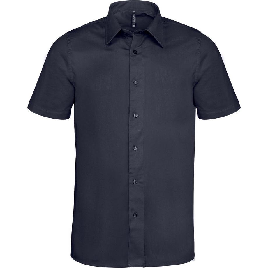 Kariban Camicia Maniche Corte Cotone Elastan  