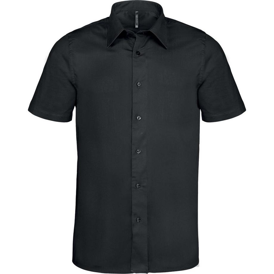 Kariban Camicia Maniche Corte Cotone Elastan  