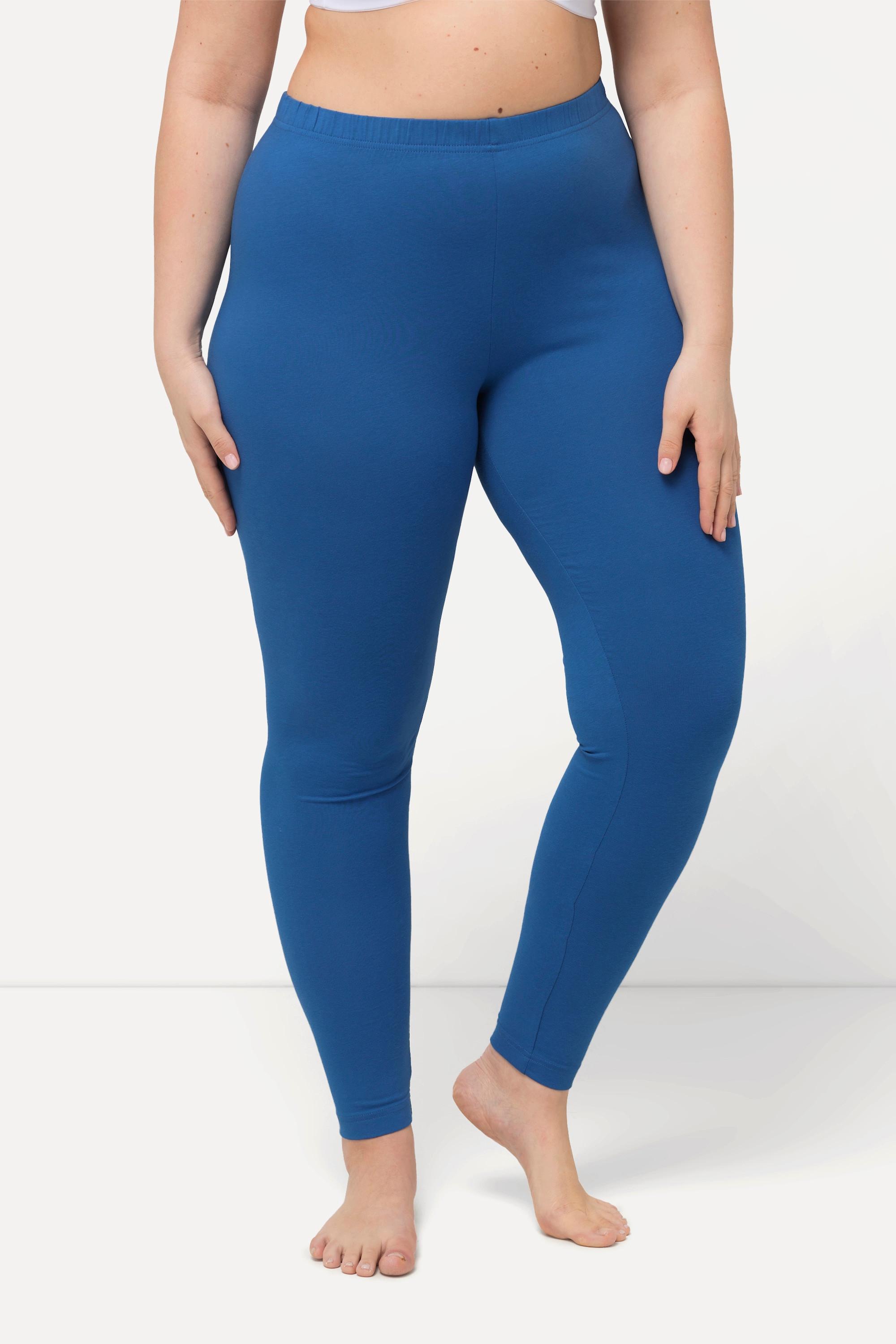 Ulla Popken  Legging en coton avec taille élastique, coupe Slim 