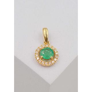 MUAU Schmuck  Pendentif en perle or jaune 750, perle dÂ´eau douce 8-8.5mm 