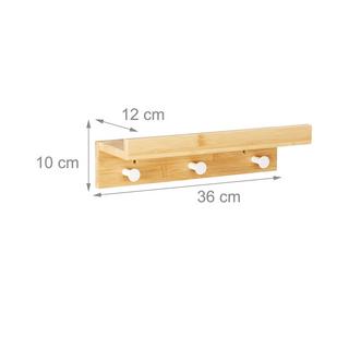 Northix Wandregal mit 3 Haken  