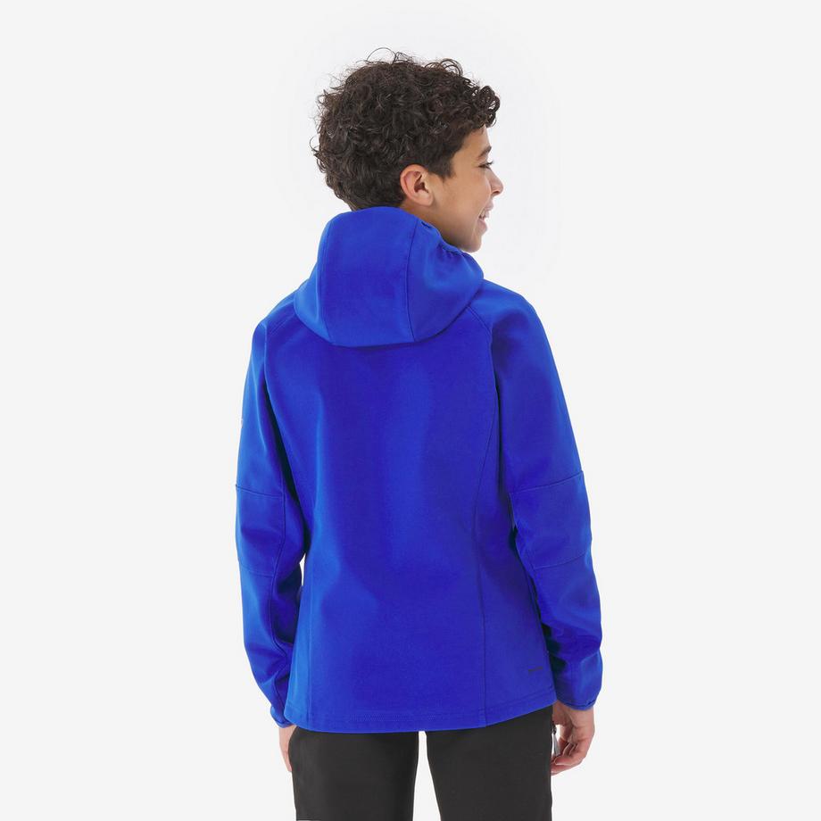 QUECHUA  Softshell-Jacke Wandern Kinder winddicht 