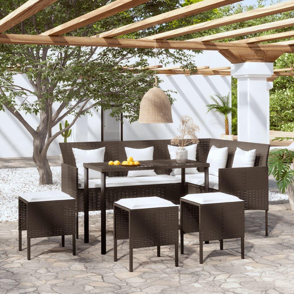 VidaXL Sofagarnitur poly-rattan  