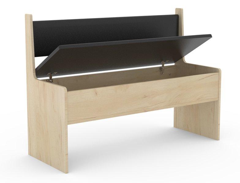 VCM Banc d'angle en bois Banc avec coffre Esal Largeur 110 cm Banc d'angle en bois Banc avec coffre Esal Largeur 110 cm  