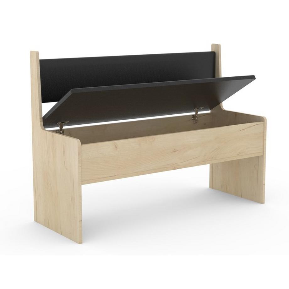 VCM Holz Eckbank Sitzbank Bank mit Truhe Esal Breite 110 cm  