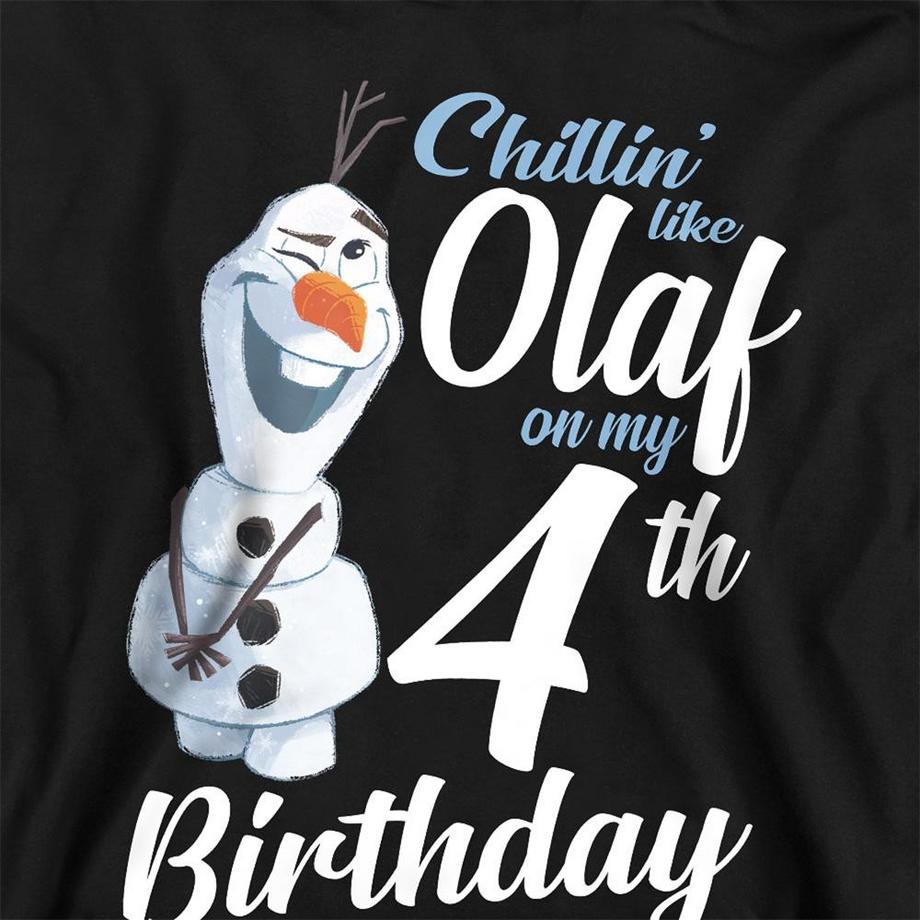 FROZEN  Sweat À Capuche 4ème Anniversaire Chillin Like Olaf 