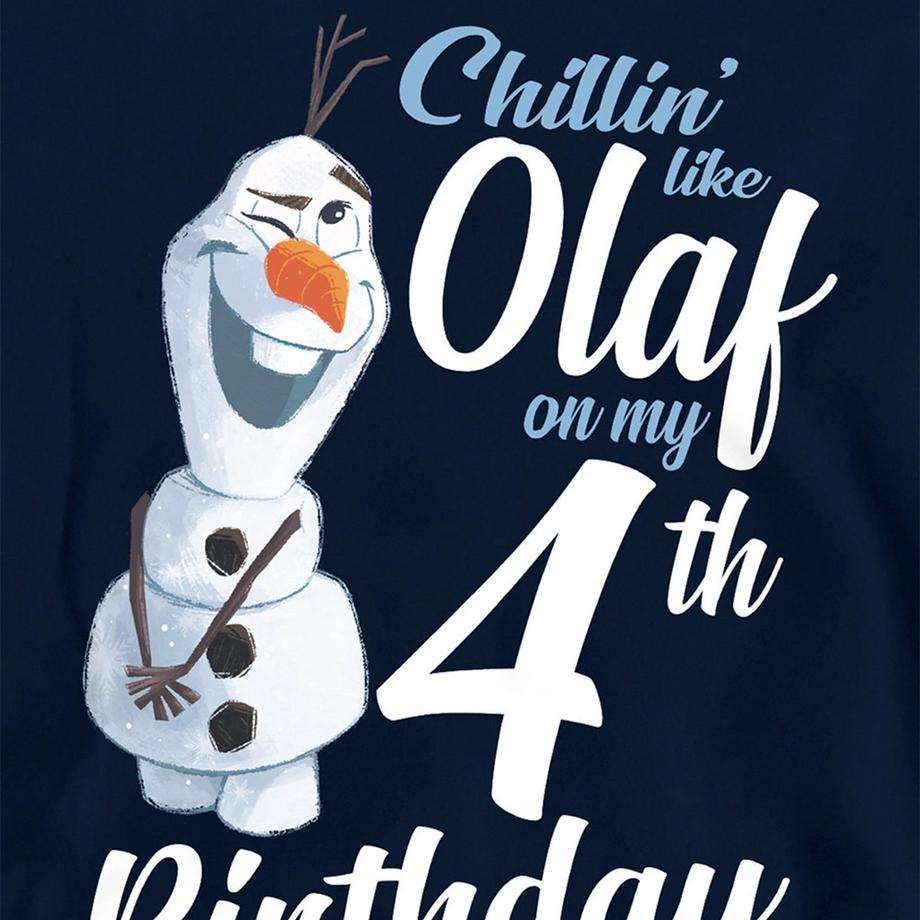 FROZEN  Sweat À Capuche 4ème Anniversaire Chillin Like Olaf 