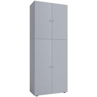 VCM Büroschrank mit 5 Fächern | moderner Aktenschrank mit Drehtüren | Maße ca. B. 70 x H. 184 x T. 40 cm – Lona 5-Fach  