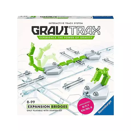 Ravensburger Ravensburger GraviTrax Erweiterung Brücken Ideales Zubehör für  spektakuläre Kugelbahnen, Konstruktionsspielzeug für Kinder ab 8 Jahren