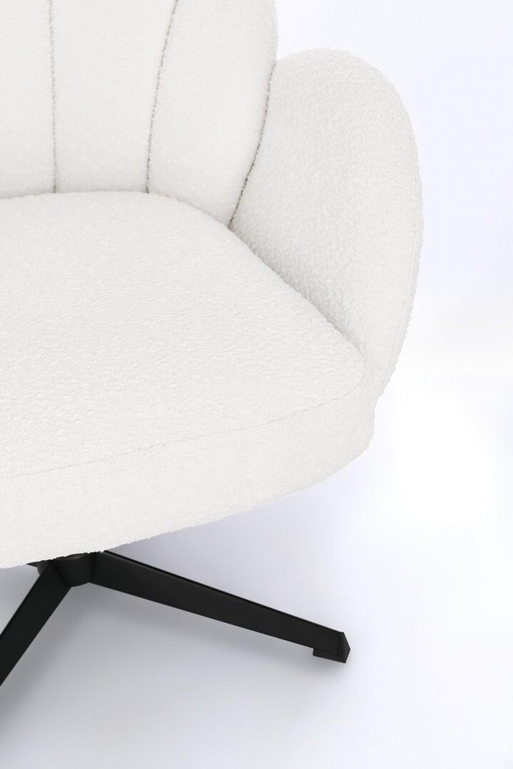 mutoni Fauteuil pivotant Chloe Neige  