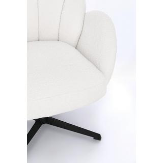 mutoni Fauteuil pivotant Chloe Neige  