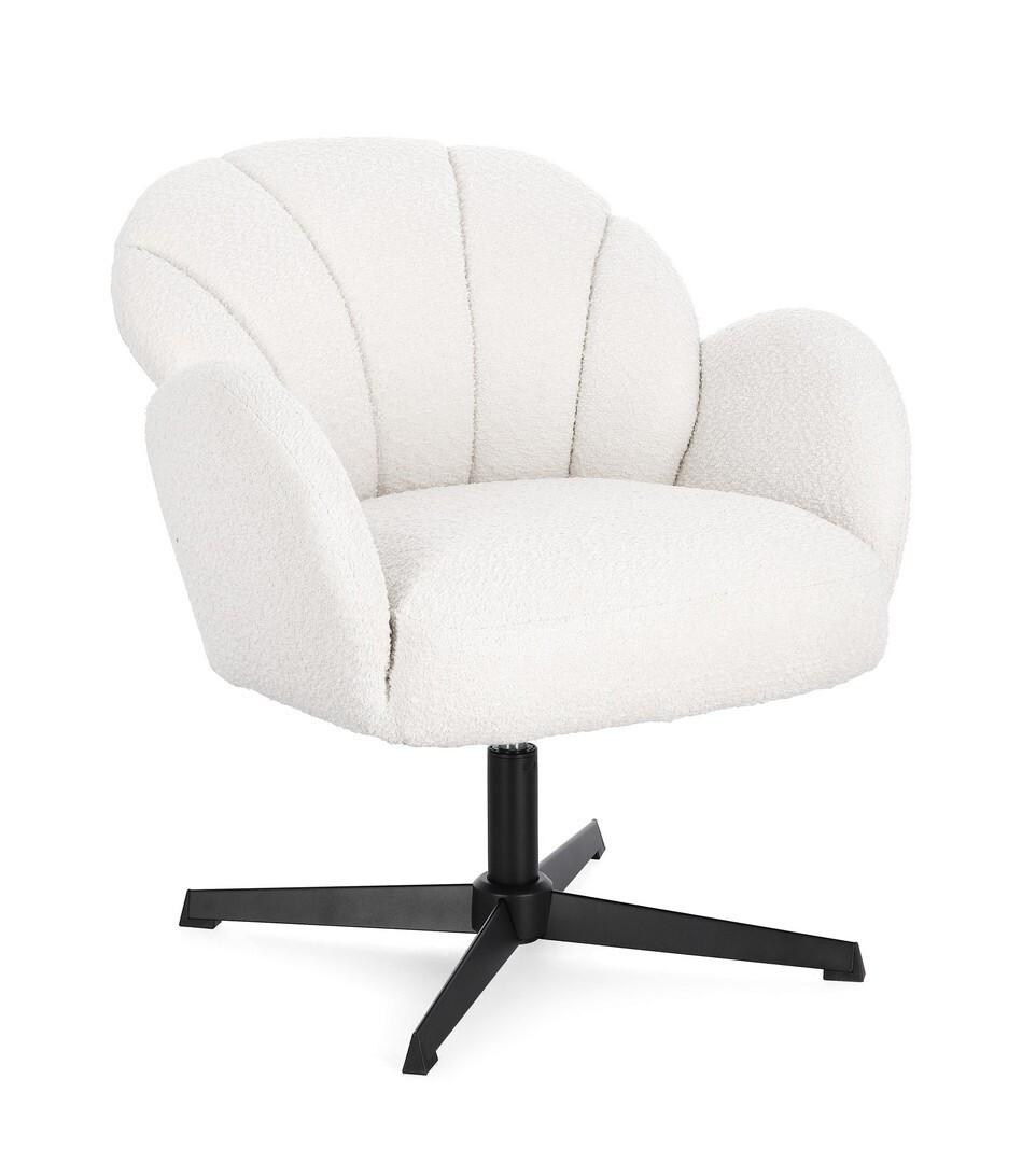 mutoni Fauteuil pivotant Chloe Neige  