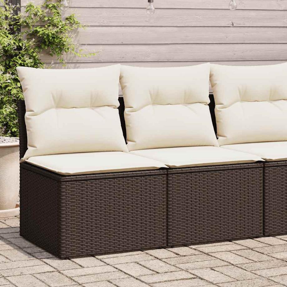 VidaXL set divano da giardino Polirattan  