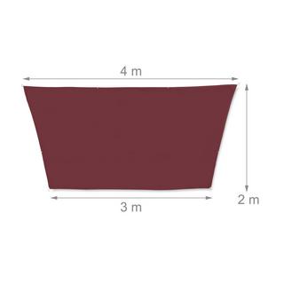 B2X Voile d'ombrage trapézoïdal marron  