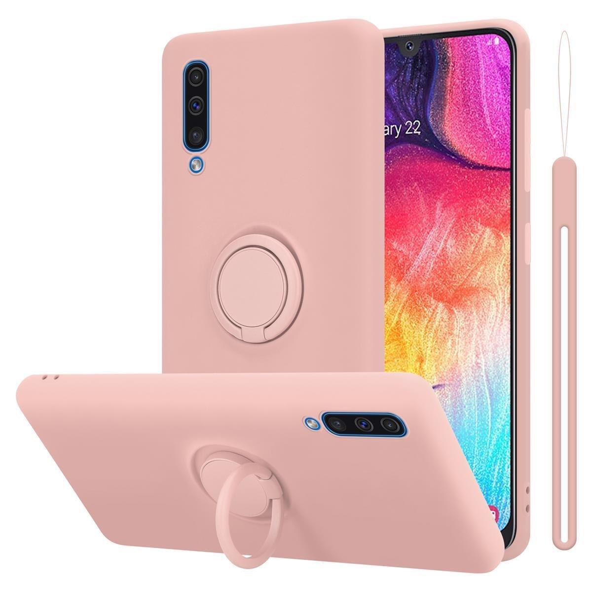 Cadorabo  Hülle für Samsung Galaxy A50 4G / A50s / A30s TPU Silikon mit Ring Liquid 