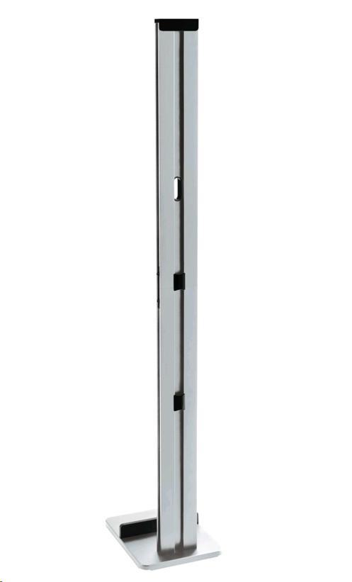 Xavax Standfuss-Organizer für Akkustaubsauger, 29,5 x 22 x 128 cm, Silber/Schwarz  