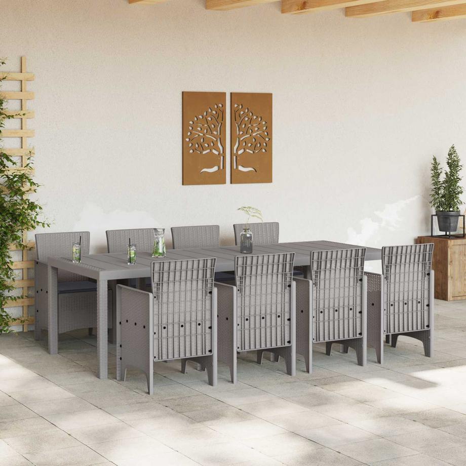 VidaXL Set da Pranzo per Giardino Polipropilene  