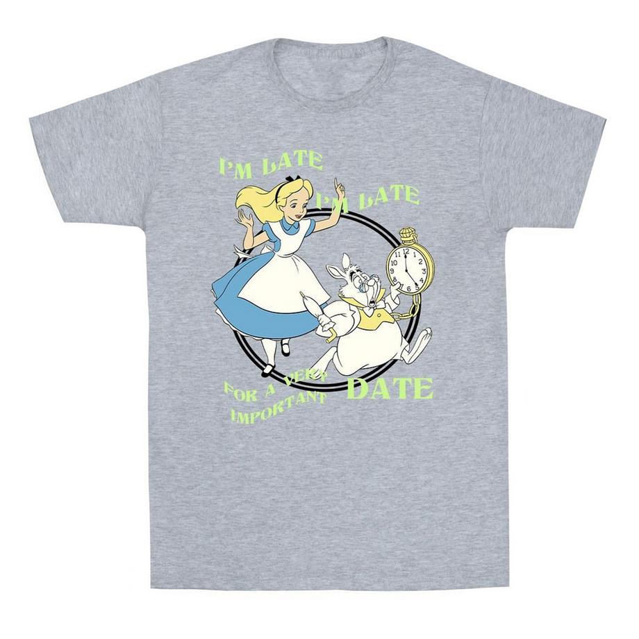 Disney  Alice In Wonderland I'm Late TShirt 