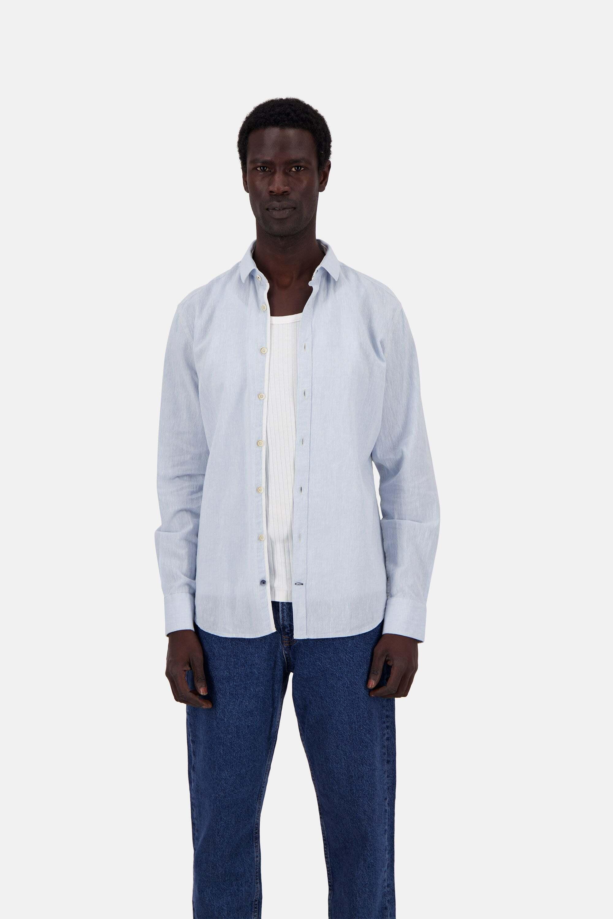 Colours & Sons  Chemise à manches longues Shirt-Linen Blend Kent 