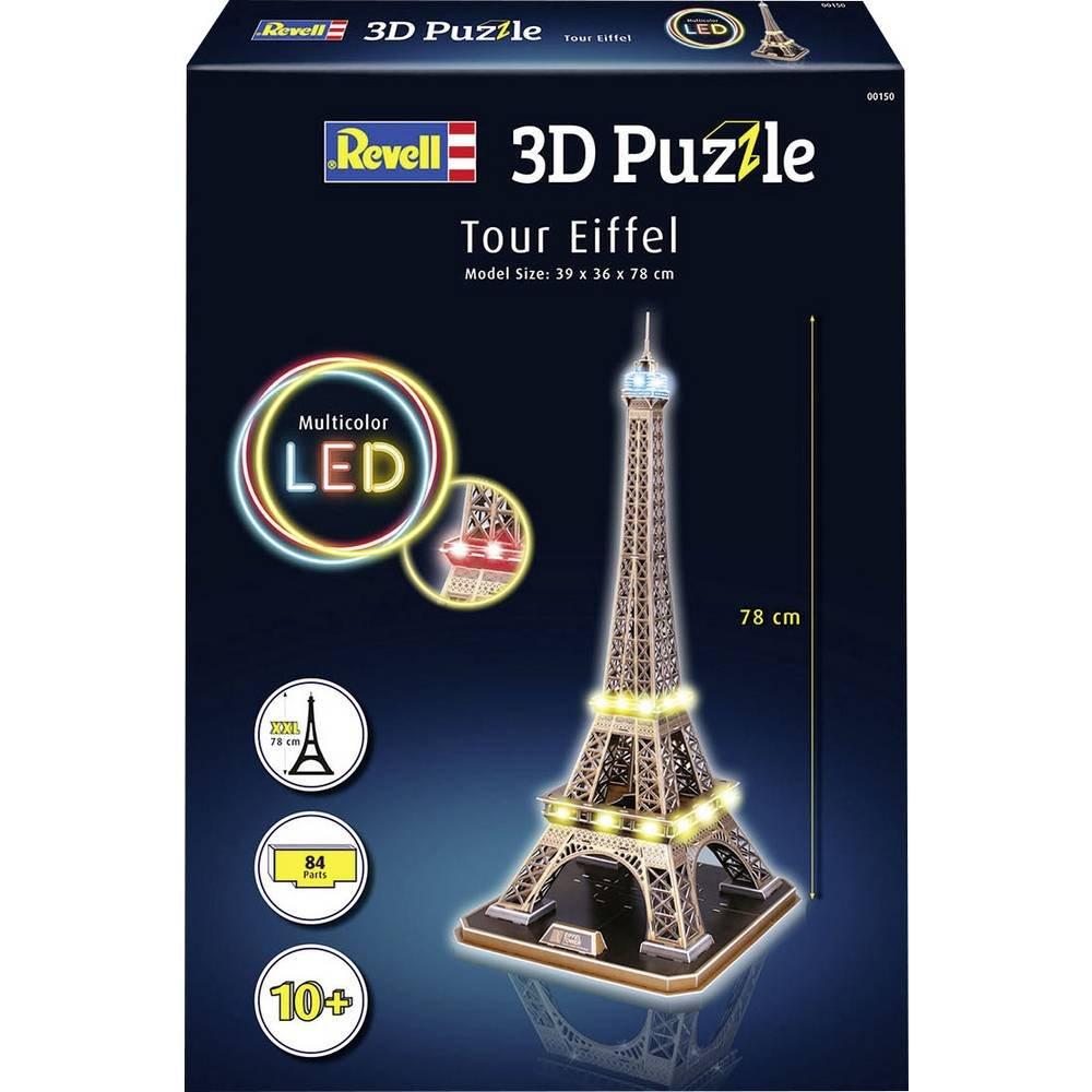 Revell  Puzzle Eiffelturm Multicolor LED (84Teile) 