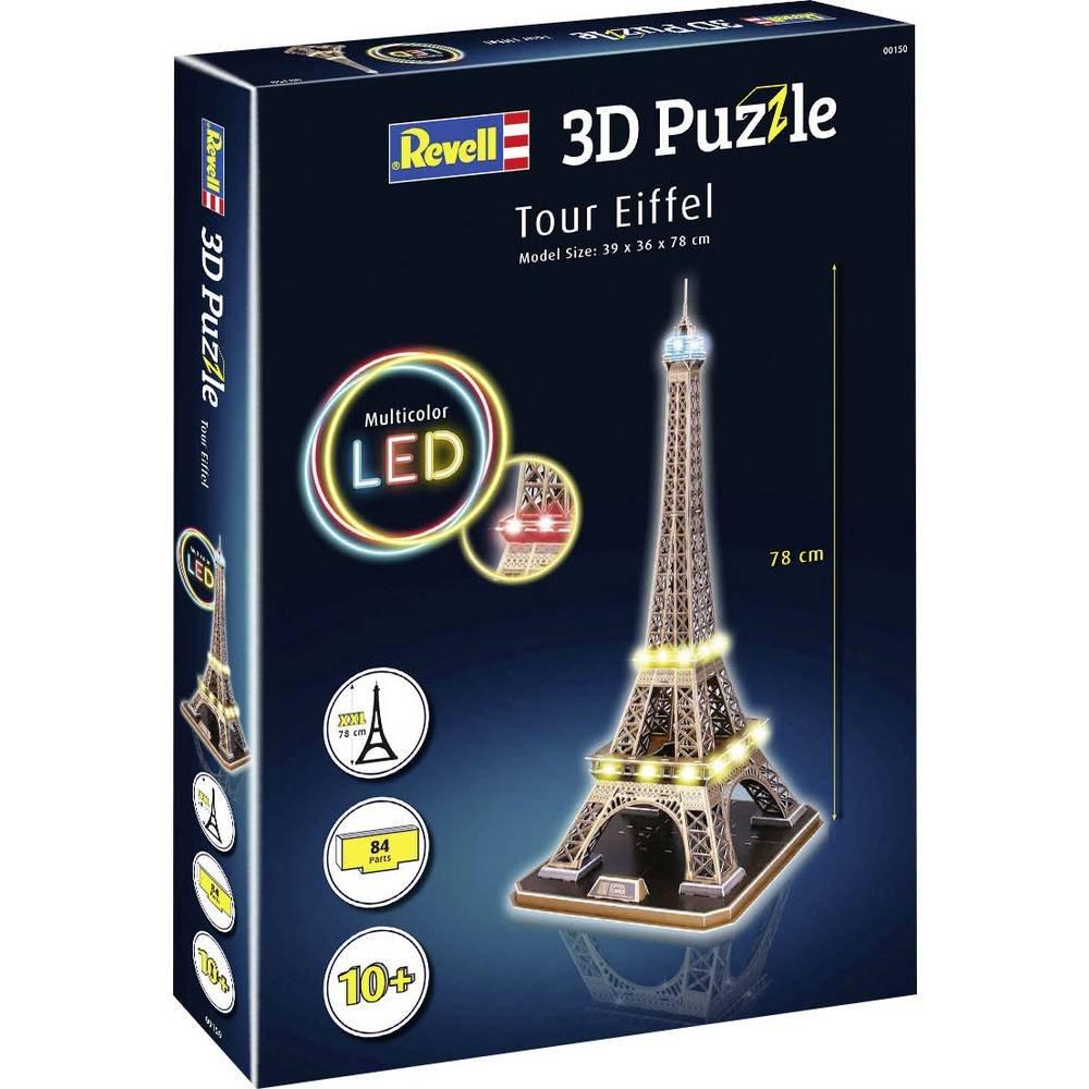 Revell  Puzzle Eiffelturm Multicolor LED (84Teile) 