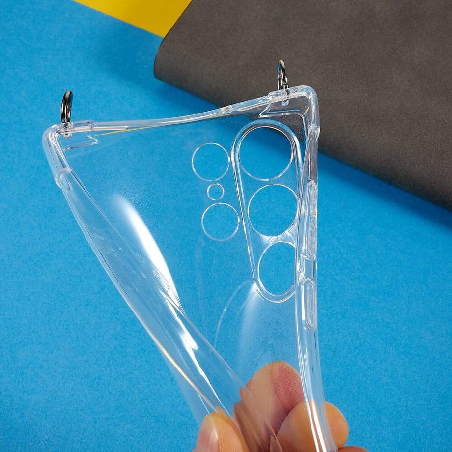 Cover-Discount  Galaxy S23 Ultra - Hülle Mit Umhängeband Transparent 