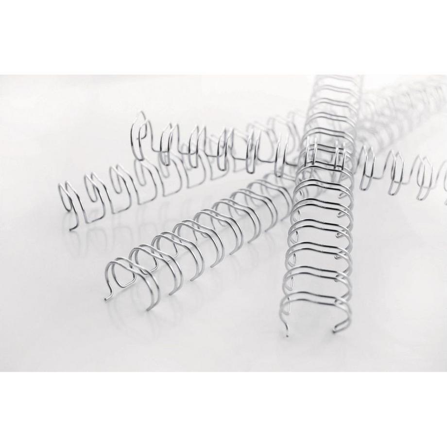 GBC  GBC Drahtbinderücken 12mm A4 RG810897 silber, 34 Ringe 100 Stück 