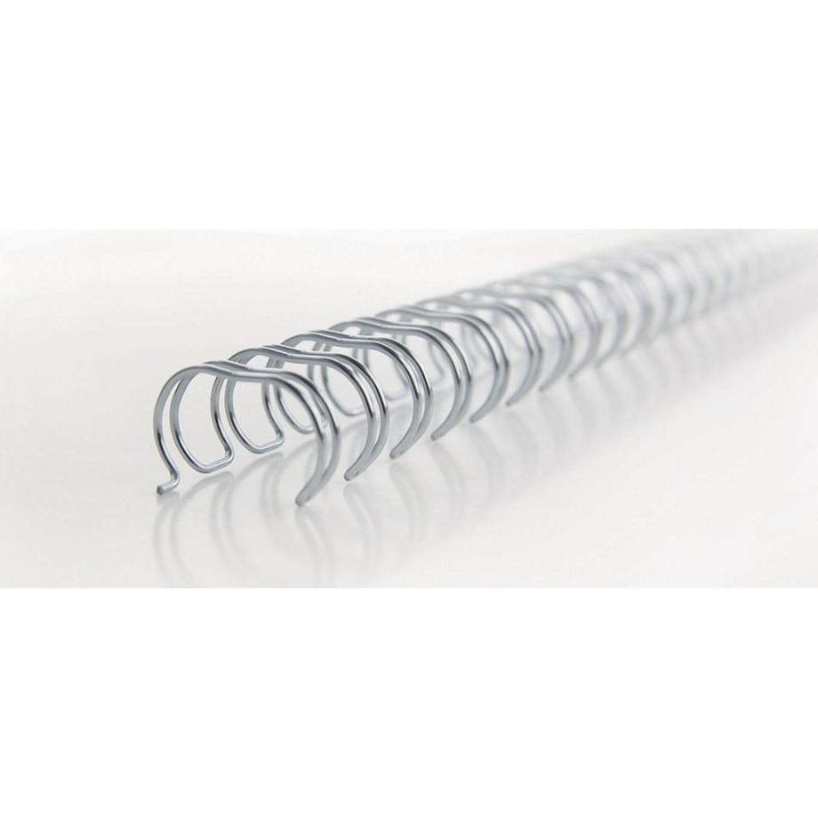 GBC  GBC Drahtbinderücken 12mm A4 RG810897 silber, 34 Ringe 100 Stück 