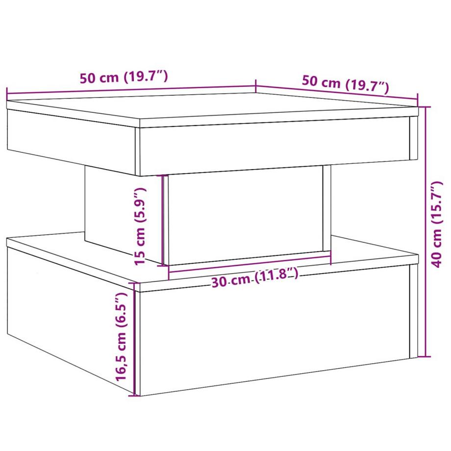 VidaXL Couchtisch holzwerkstoff  