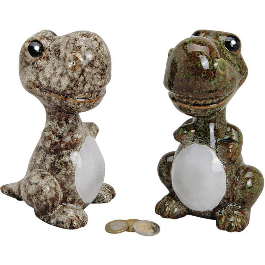 Roost  ROOST Sparkasse Dino 10020627 Keramik, 2 ass. 12x10x18cm 