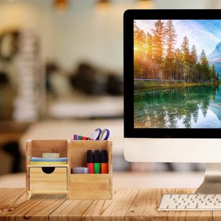 Northix Organisation de bureau en bambou  