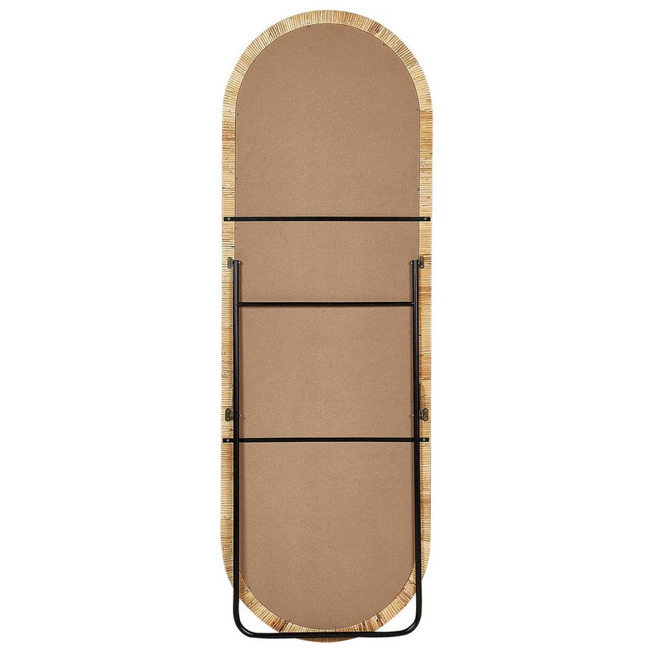Beliani Specchio da terra en Rattan Boho MONTOT  