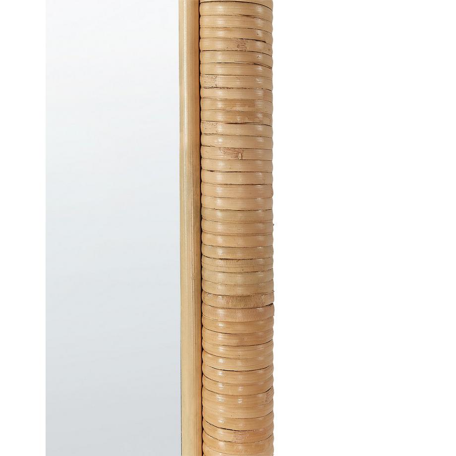 Beliani Specchio da terra en Rattan Boho MONTOT  