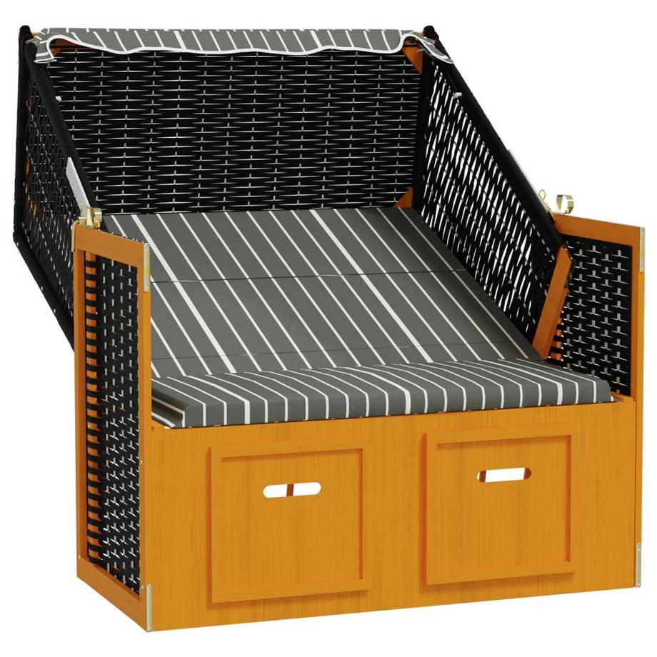 VidaXL Strandkorb poly-rattan  