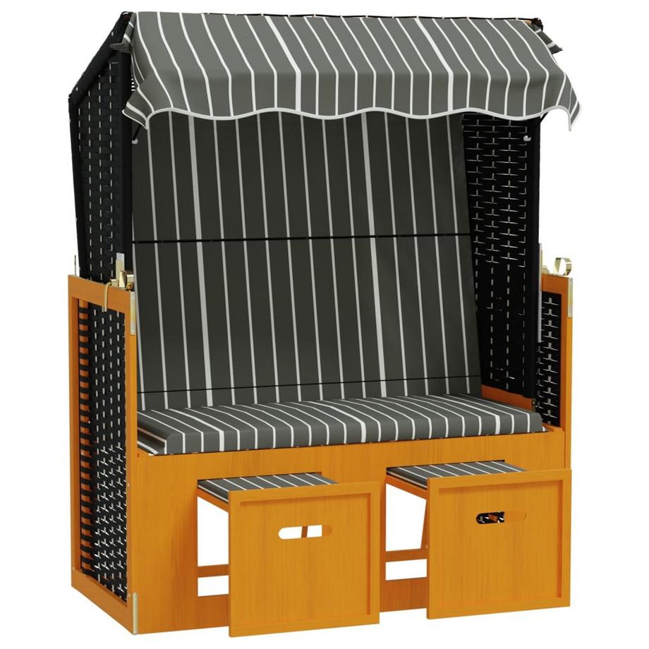 VidaXL Strandkorb poly-rattan  