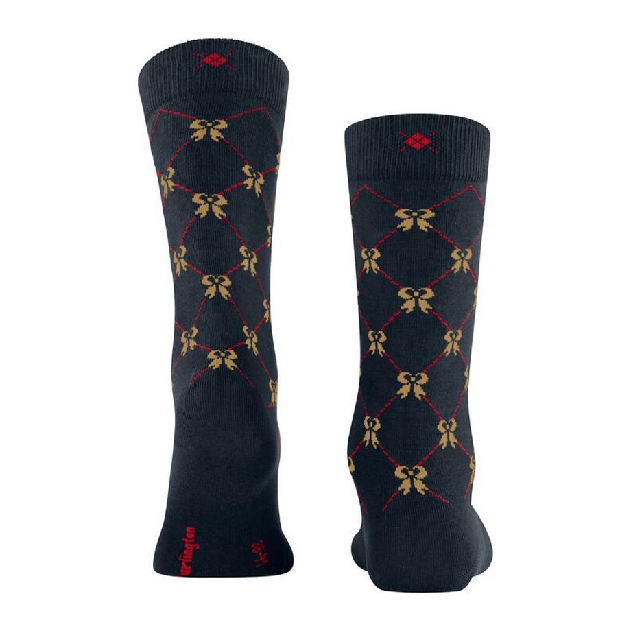 Burlington Merry X-Mas Schleifenmuster Socken  