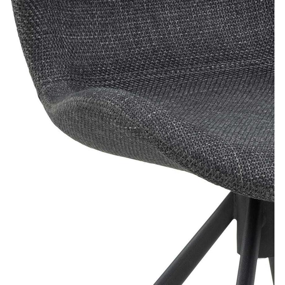 mutoni Sedia da pranzo Norvegia grigio nero (1 pezzo)  