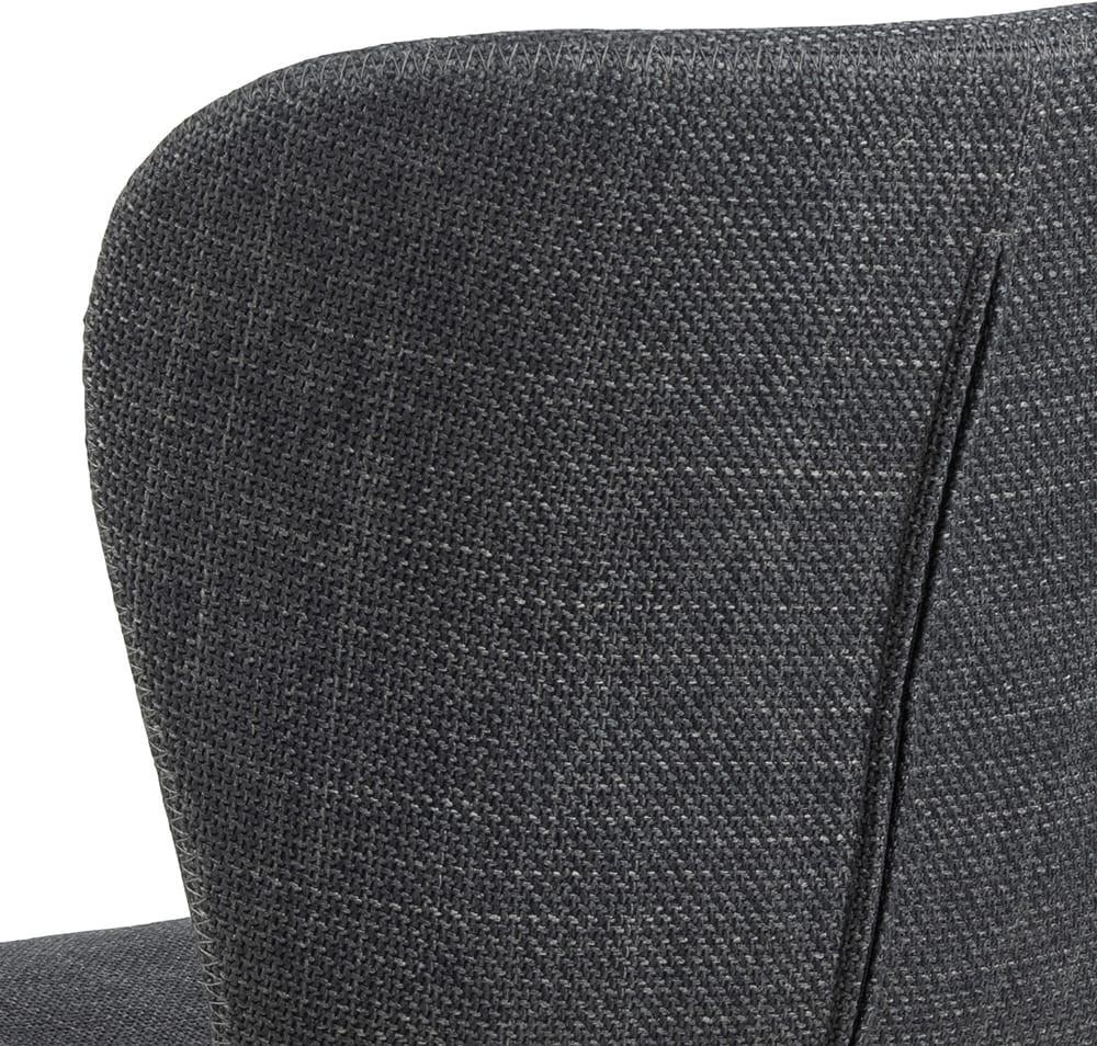 mutoni Chaise de salle à manger Norvège gris noir (1 pièce)  