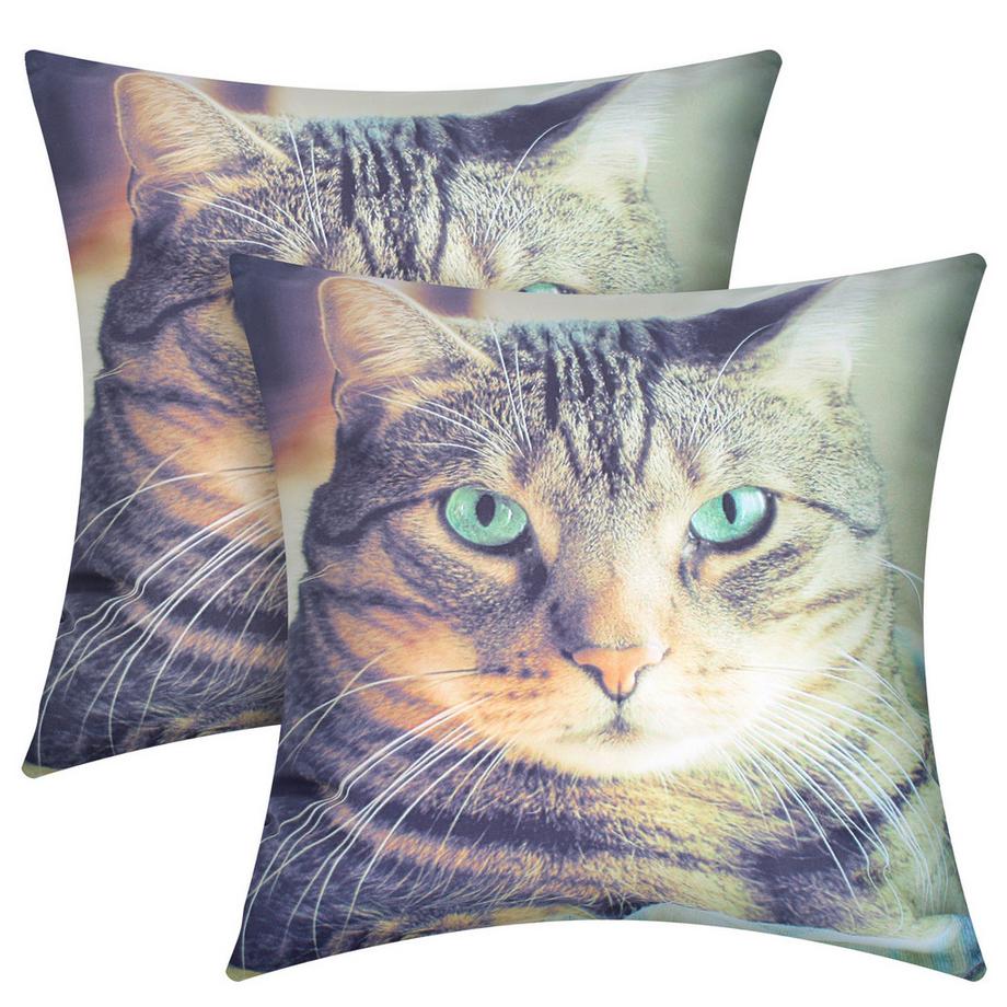 Avizar 2 Stk. Kissenbezüge Britisch Shorthair  