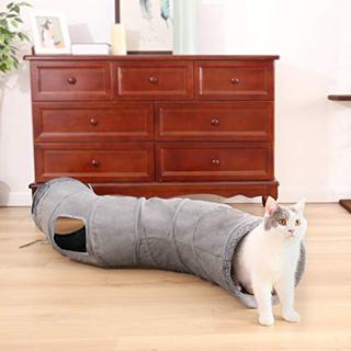 Alopini  Magnifique tunnel pliable pour chat avec tunnel bruissant pour chats, lapins ou petits animaux 