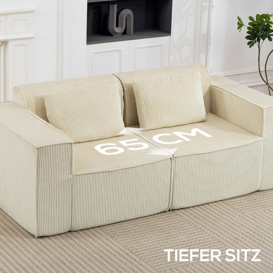HOMCOM 3 Sitzer Sofa  