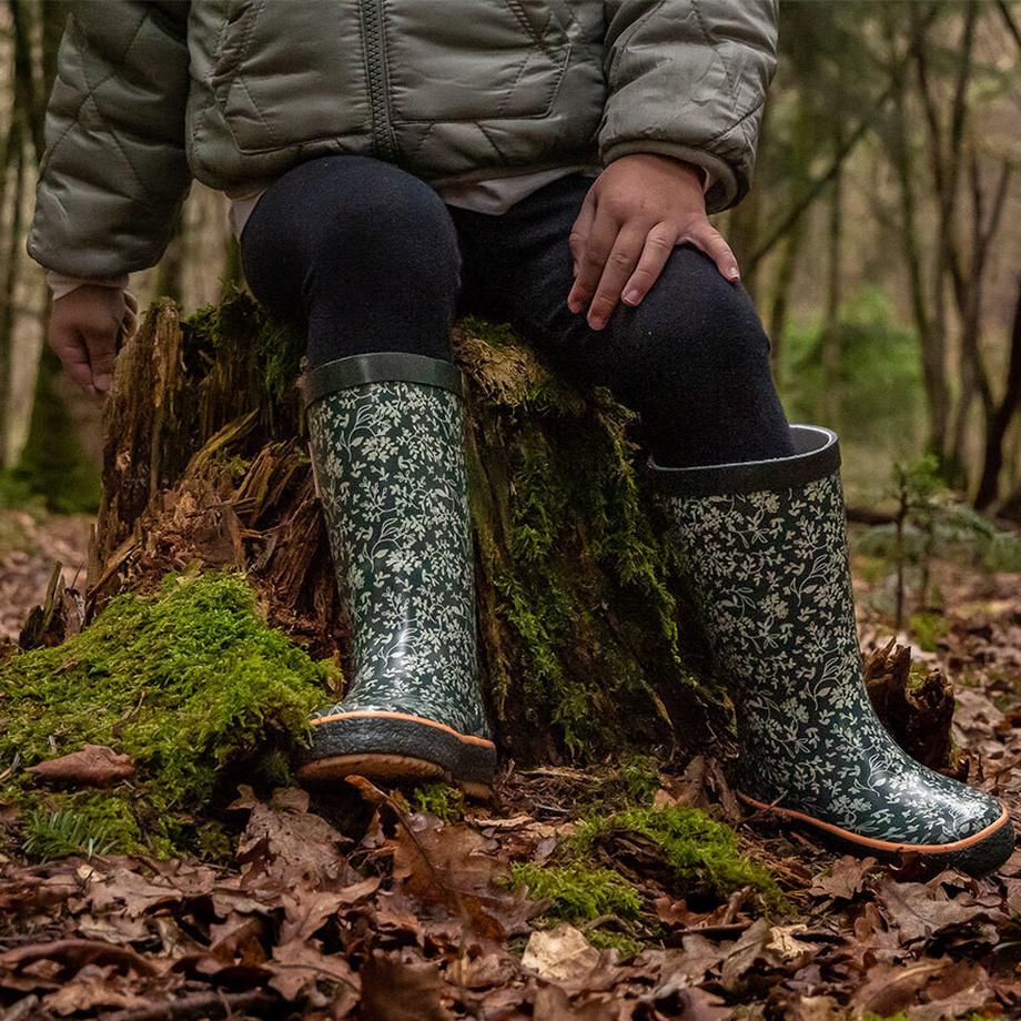 Rouchette Cares for Nature Bottes de Pluie Enfant à Fleurs  