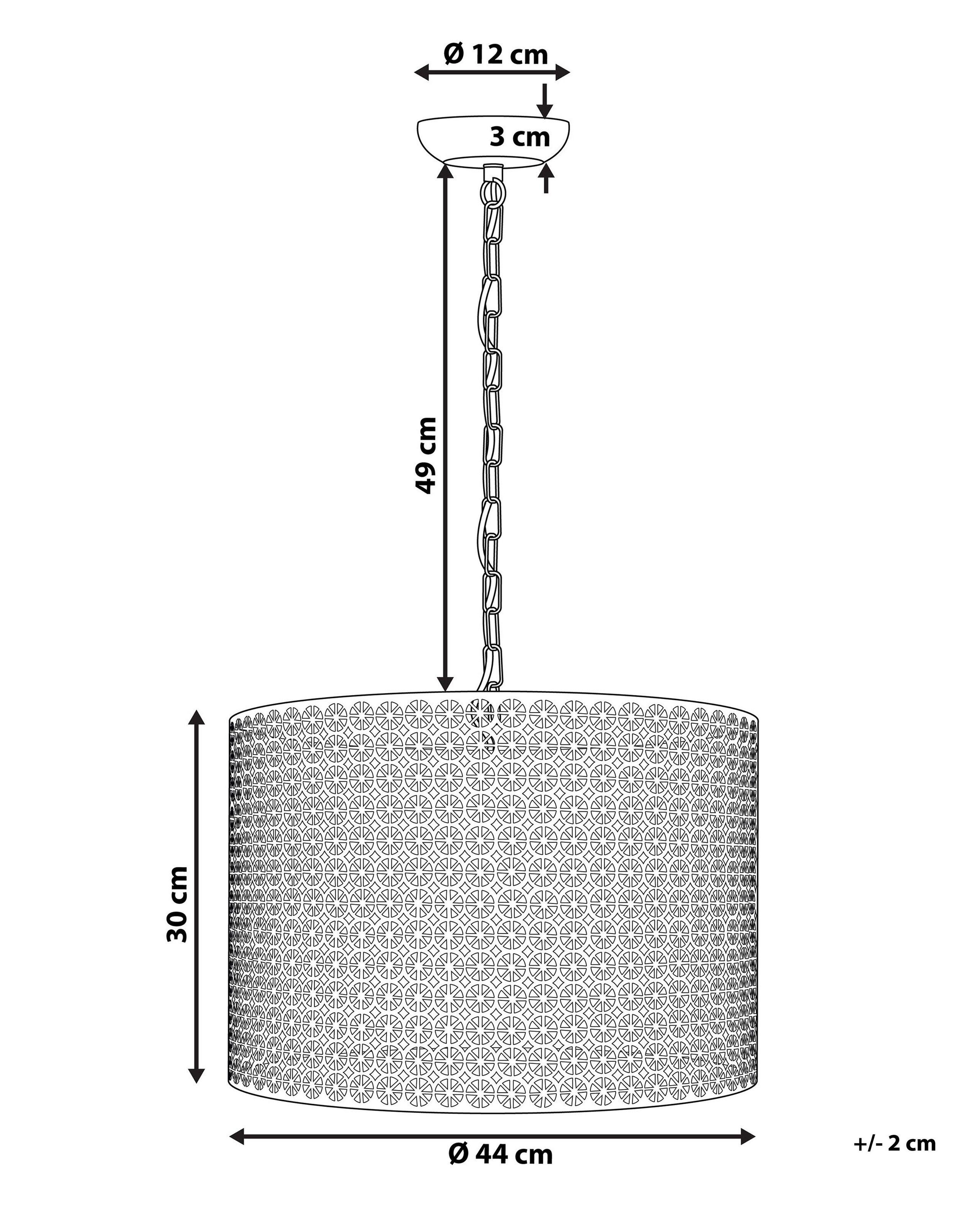 Beliani Lampe suspension en Métal Moderne MEZEN  