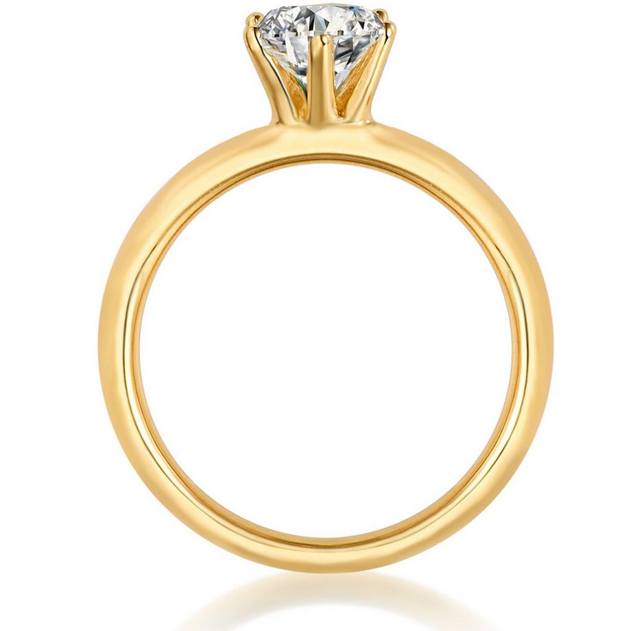 Rafaela Donata  Ring Sterling Silber gelbgold Zirkonia weiß 