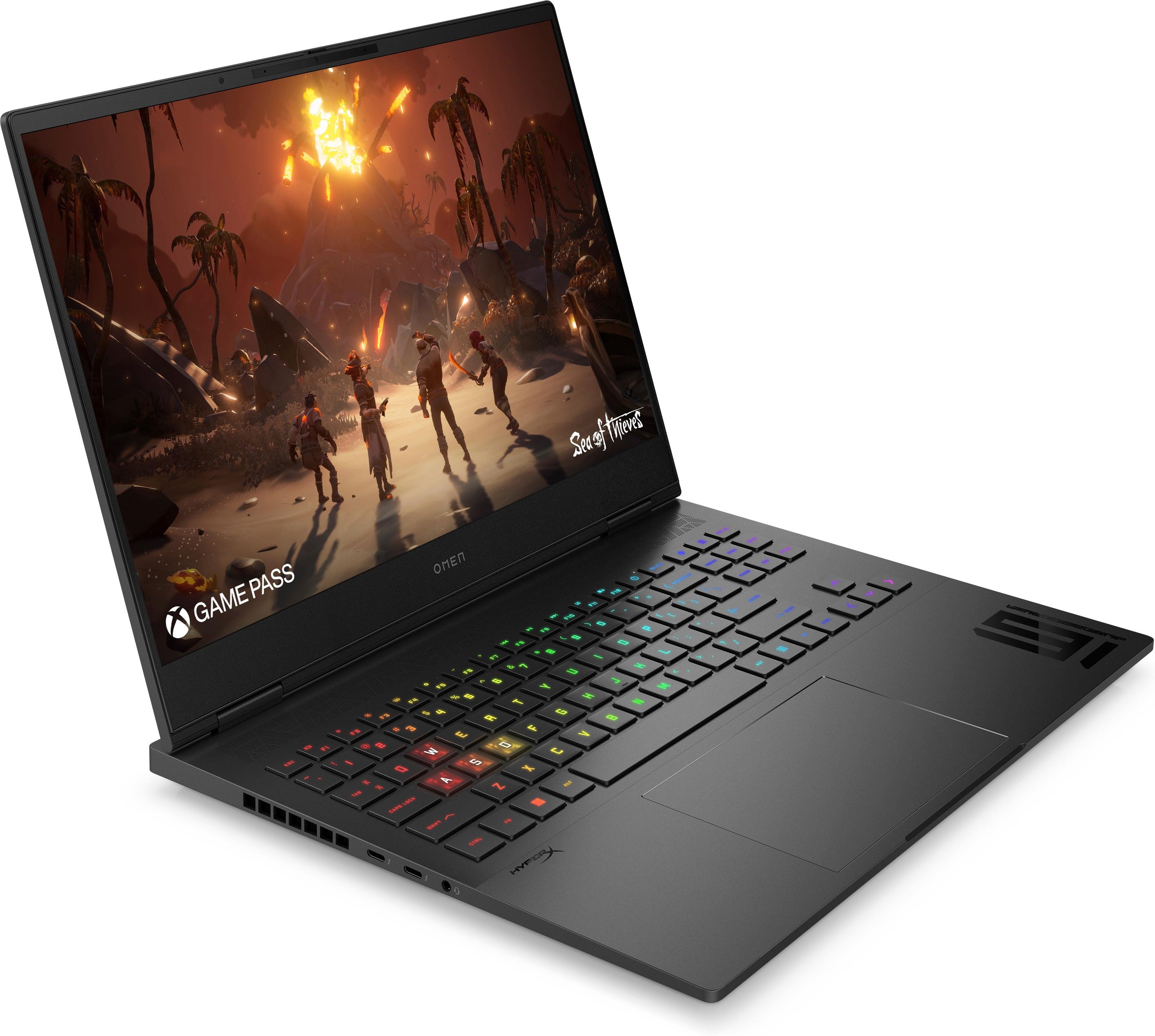 HP  OMEN by  16-u1750nz Intel® Core™ i7 i7-14700HX Ordinateur portable 40,6 cm (16") WQXGA 32 Go DDR5-SDRAM 1 To SSD NVIDIA GeForce RTX 4070 Wi-Fi 7 (802.11be) Windows 11 Home Noir 