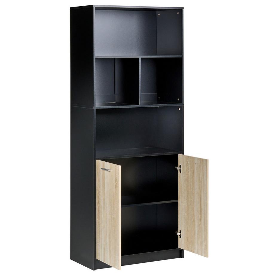 Beliani Bibliothèque à 2 portes en Panneau de particules de bois  ZEHNA  