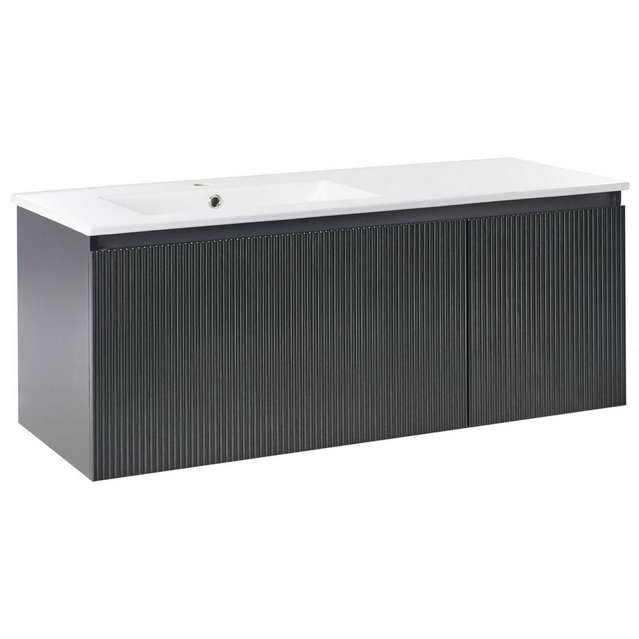 Wandmontierter Waschtischunterschrank mit Waschbecken aus MDF-Platte Modern TIETE