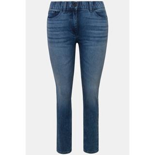 Ulla Popken  Jeans Sarah, Streifen, schmales Bein, 5-Pocket-Hose 