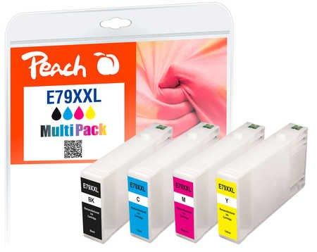 Peach  319905 cartouche d'encre 4 pièce(s) Compatible Rendement extra (super) élevé Noir, Cyan, Magenta, Jaune 